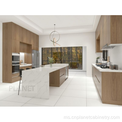 Reka Bentuk Baru Kabinet Dapur Maple Shaker Moden Modern